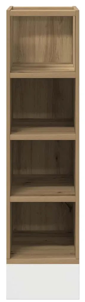 vidaXL Ντουλάπι Δαπέδου Riga Δρυς τεχνίτης 20x44,5x81,5εκ. Μοριοσανίδα