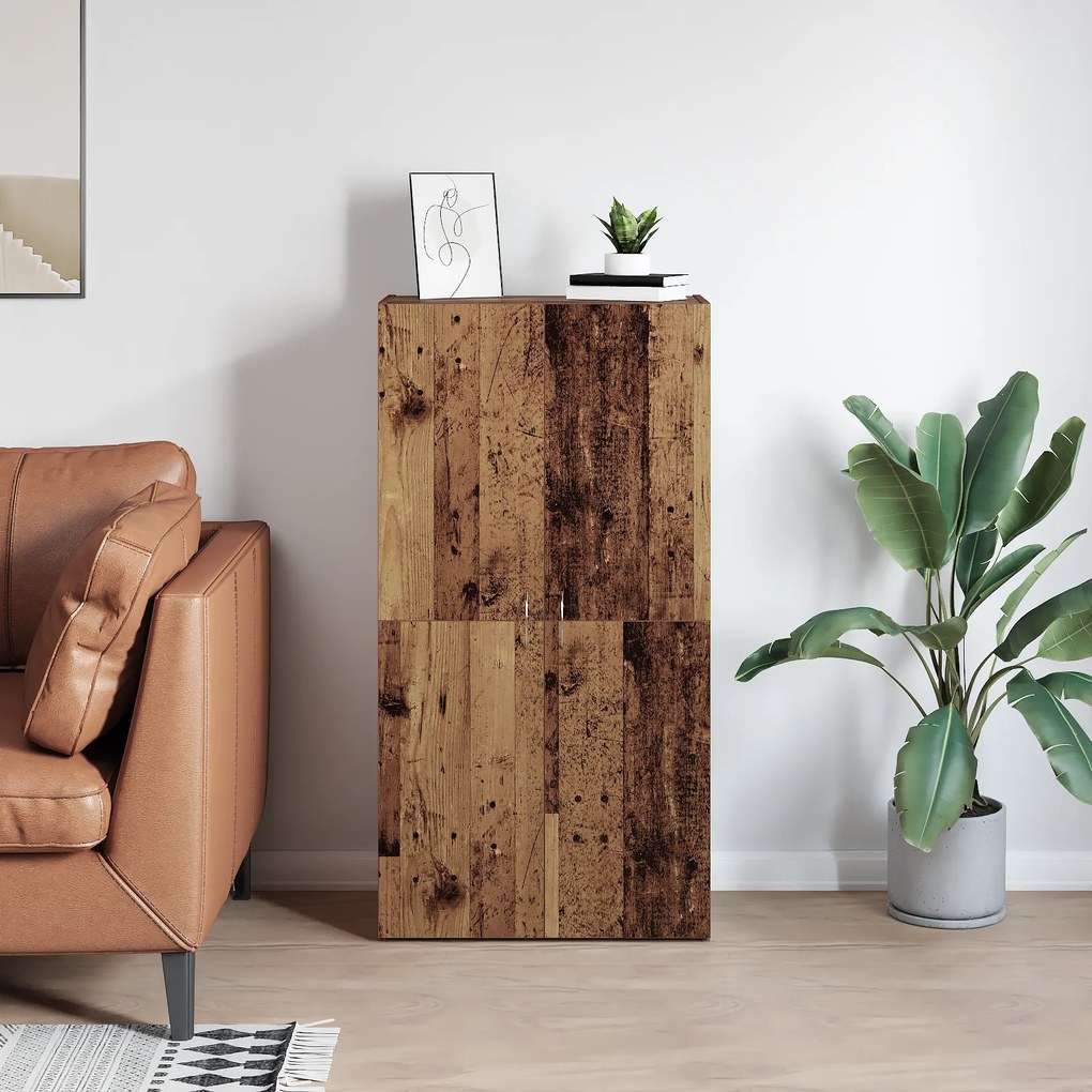 vidaXL Γραφείο Ντουλάπι Παλιό ξύλο 60 x 32 x 115 cm Επεξεργασμένο ξύλο