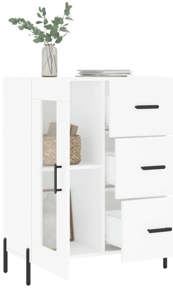 vidaXL Ντουλάπι Λευκό 69,5 x 34 x 90 εκ. από Επεξεργασμένο Ξύλο