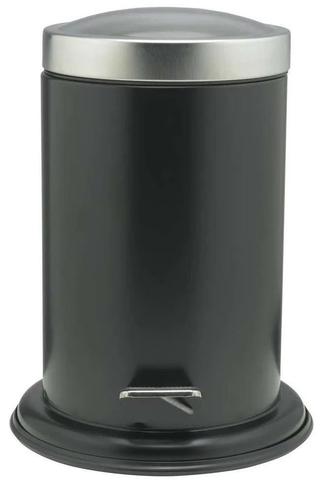 Κάδος Απορριμμάτων Acero 3L Black Sealskin Ανοξείδωτο Ατσάλι