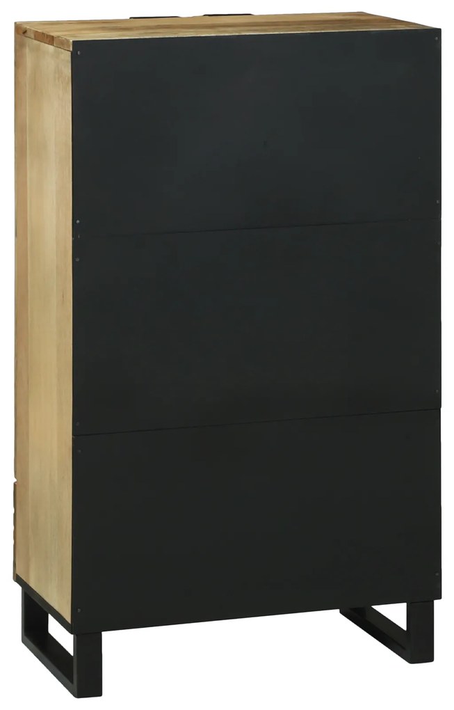 vidaXL Ψηλός Διπλωμένος 60x33.5x100 εκ Ξύλο Μάνγκο