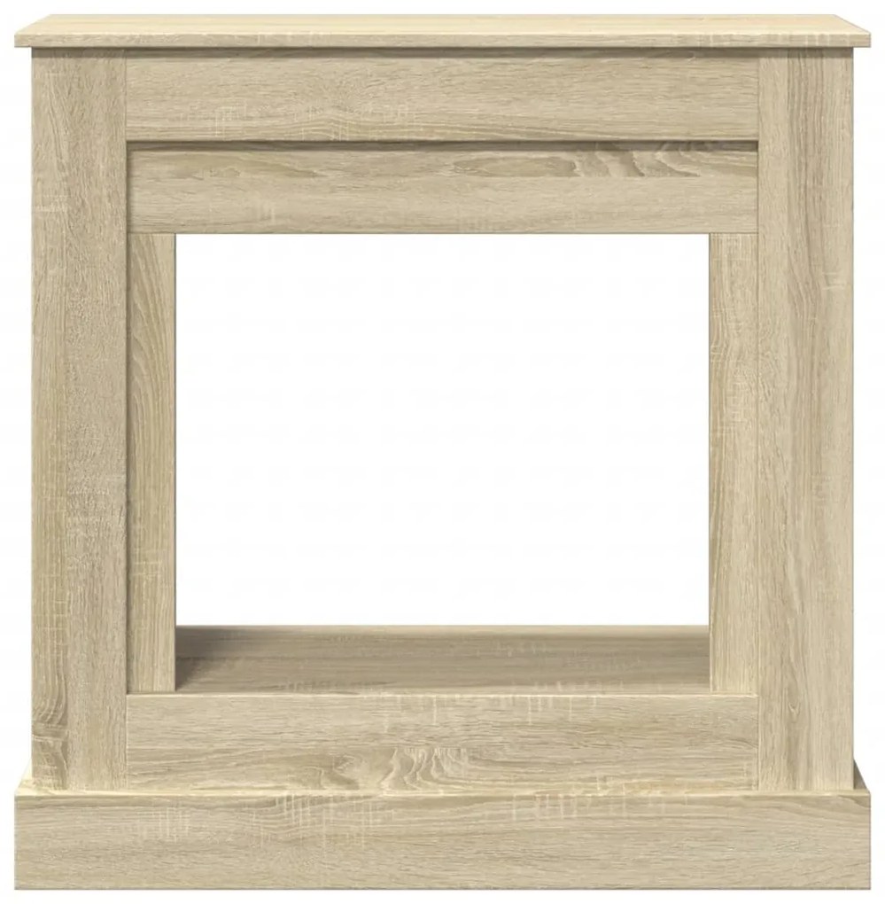 vidaXL Πλαίσιο Τζακιού Sonoma Δρυς 90x30x90 εκ. από Επεξ. Ξύλο