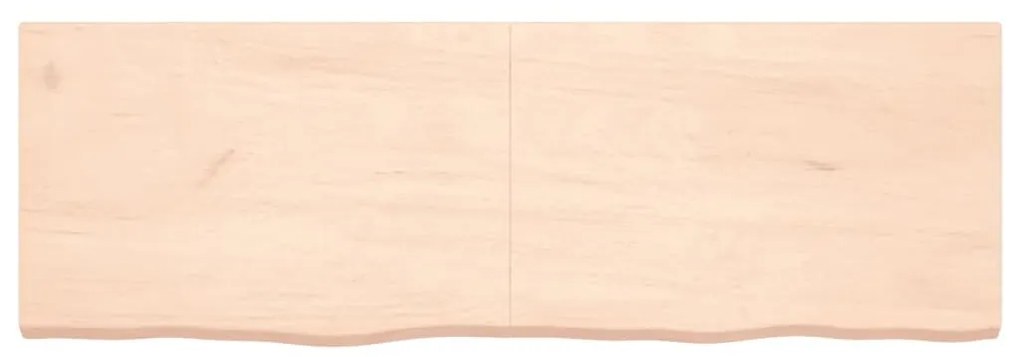 Πάγκος Μπάνιου 180x60x(2-6) εκ. από Ακατέργαστο Μασίφ Ξύλο - Καφέ