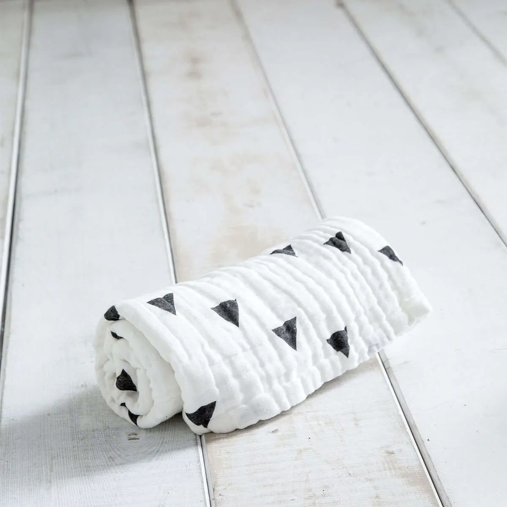Κουβέρτα Βρεφική - Razzle White-Grey Nima Cradle 110x150cm 100% Βαμβάκι