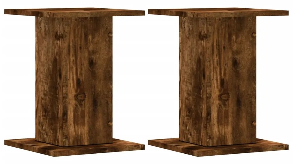 vidaXL Βάσεις Ηχείων 2Τεμ. Καπνιστή Δρυς 30x30x40εκ Επεξεργασμένο Ξύλο