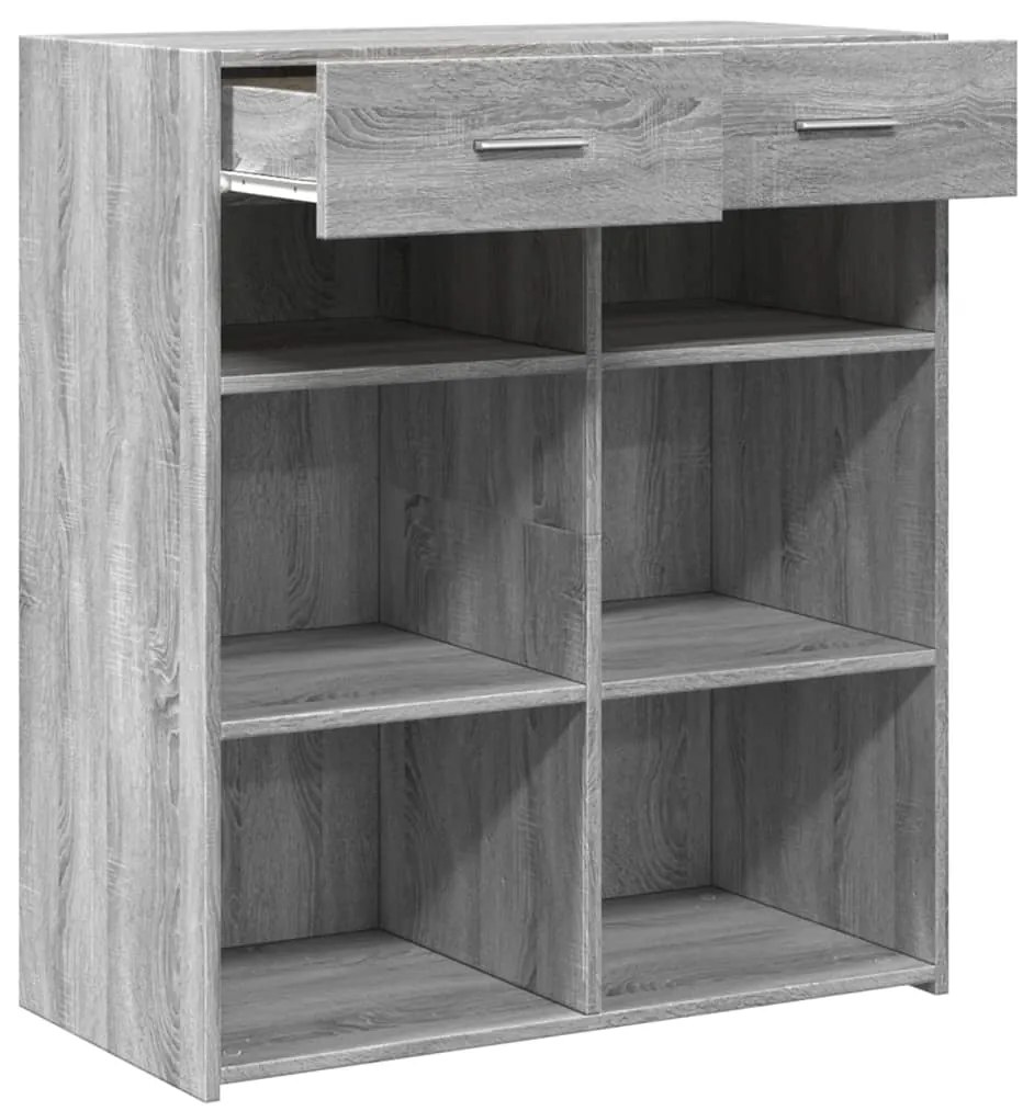 vidaXL Ντουλάπι Γκρι Sonoma 80x42,5x93 εκ. από Επεξεργασμένο Ξύλο