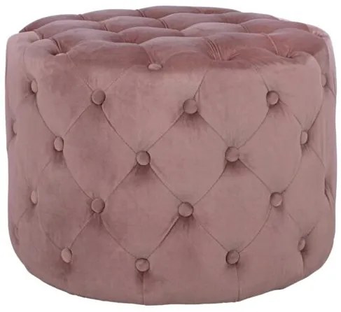 ΣΚΑΜΠΟ KASSIE  ΣΑΠΙΟ ΜΗΛΟ ΒΕΛΟΥΔΟ ΤΥΠΟΥ CHESTERFIELD HM8406.02 Φ60x43Υ εκ.