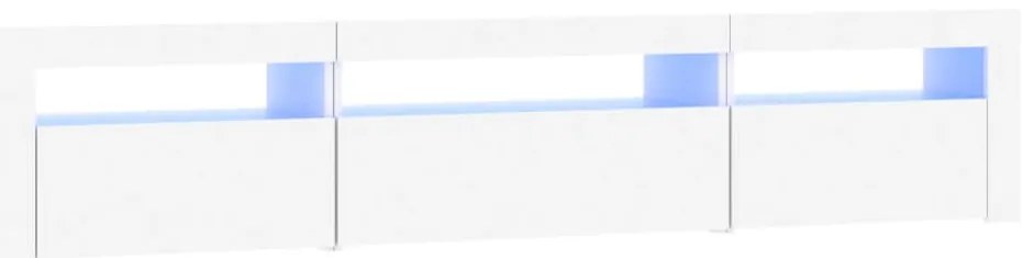 vidaXL Έπιπλο Τηλεόρασης με LED Λευκό 195x35x40 εκ.