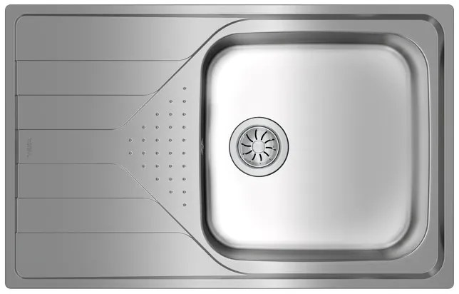 Teka 50 Τ-ΧΡ 1Β 1D Max Ένθετος Νεροχύτης Inox Σατινέ Μ79xΠ50cm