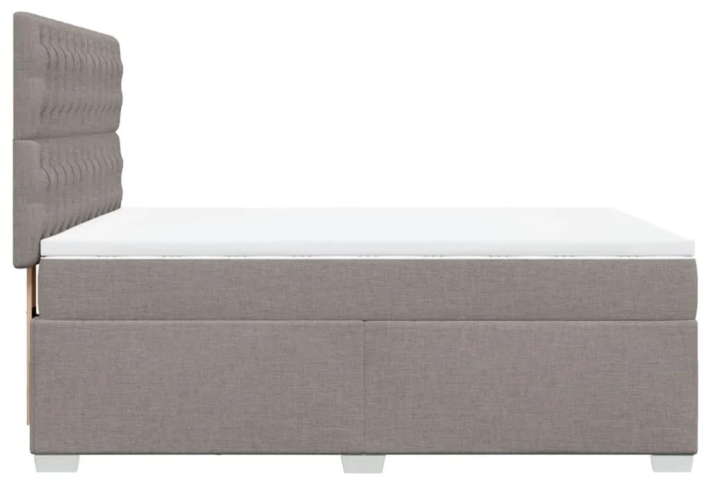 ΚΡΕΒΑΤΙ BOXSPRING ΜΕ ΣΤΡΩΜΑ TAUPE 140X190 ΕΚ. ΥΦΑΣΜΑΤΙΝΟ 3292794