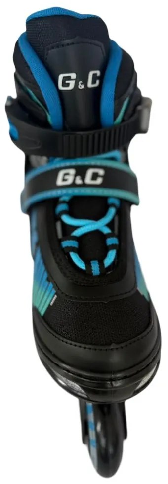 Αυξομειούμενα Rollers G&amp;C BW Μαύρο/Μπλε IN-LINE SKATES Large (39-42)