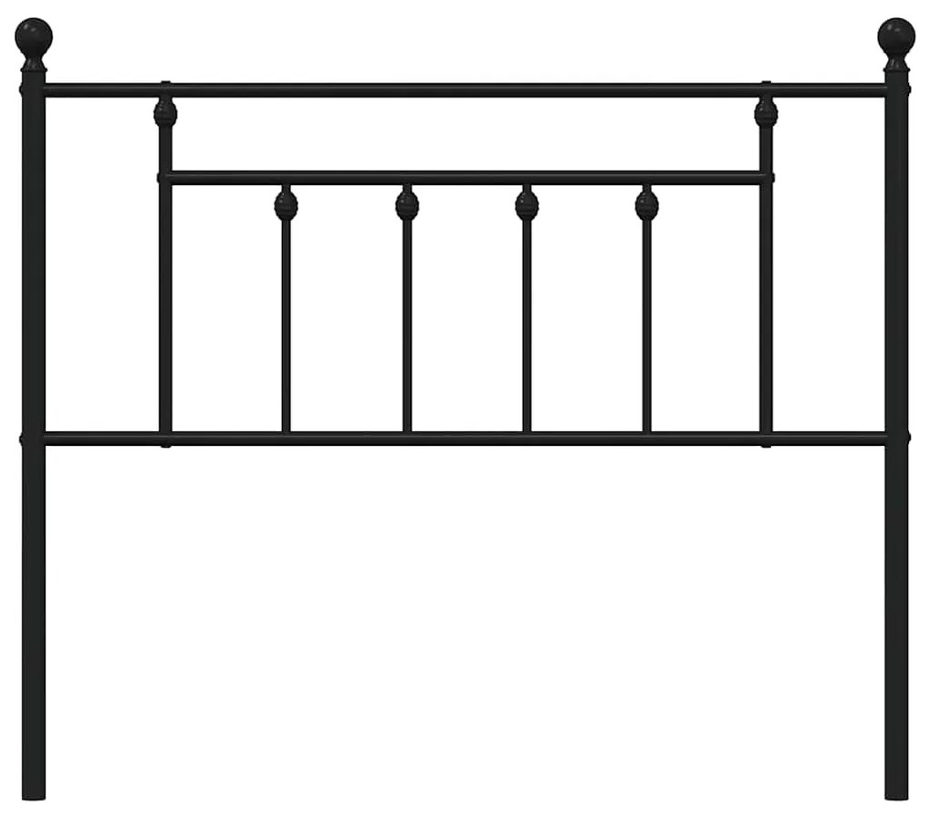 vidaXL Κεφαλάρι Μαύρο 100 εκ. Μεταλλικό