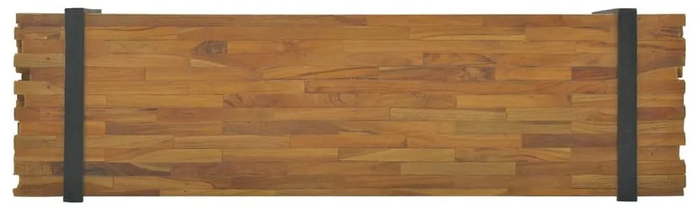 Έπιπλο Τηλεόρασης 110 x 30 x 32,5 εκ. από Μασίφ Ξύλο Teak - Καφέ