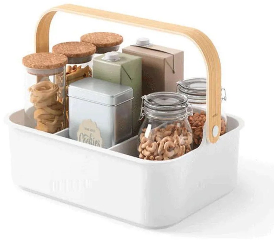 Βάση Οργάνωσης Bellwood 1019942-668 34,7x26,4x13,1cm White-Natural Umbra Wood,Plastic