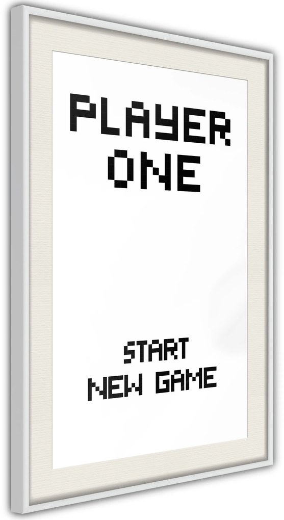 Αφίσα - Player One - 20x30 - Χρυσό - Με πασπαρτού