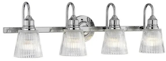 Απλίκα Φωτιστικό Μπάνιου 4xG9 Χρώμιο IP44 Addison QN-ADDISON4-BATH Quintiesse Elstead Lighting-QN-ADDISON4-BATH-Χρώμιο QN-ADDISON4-BATH