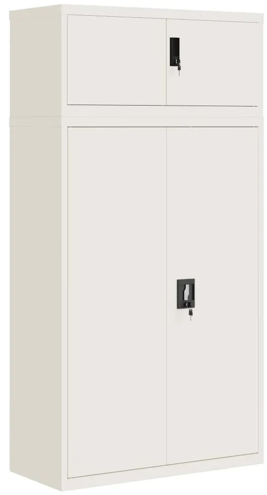 vidaXL Αρχειοθήκη Λευκή 90 x 40 x 180 εκ. Ατσάλινη