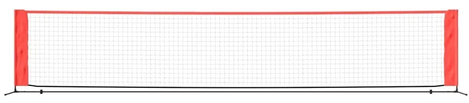 vidaXL Δίχτυ Τένις Μαύρο & Κόκκινο 500 x 100 x 87 εκ. από Πολυεστέρα