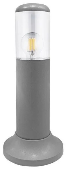 Κολωνάκι Κήπου Φ9 Ε27 IP54 H40 Lumen-9-40936-Γκρι 9-40936