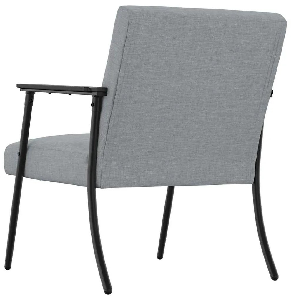 vidaXL Πολυθρόνα Ανοιχτό γκρι 59 x 75 x 78 εκ ύφασμα