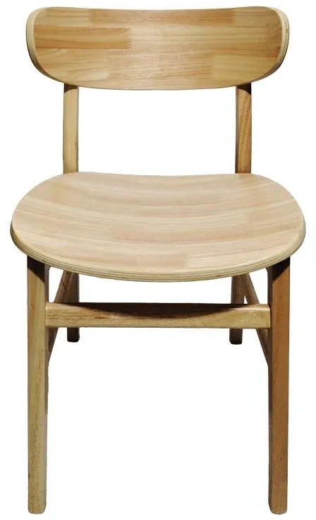 Καρέκλα Lumnia rubberwood σε φυσική απόχρωση 46x50x76εκ 2αδα 46x50x76 εκ.