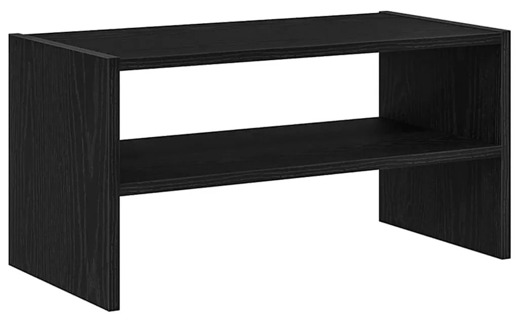 vidaXL Ράφι παπουτσιών στοιβαζόμενο Μαύρη βελανιδιά 60x30x30,5 cm