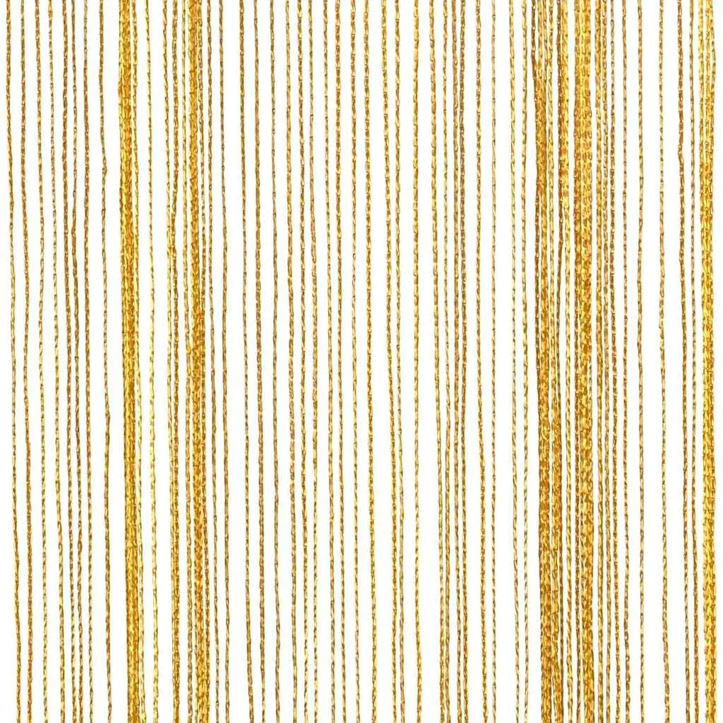 Κουρτίνες String 2 τεμάχια Χρυσό 140x250 cm - Χρυσό