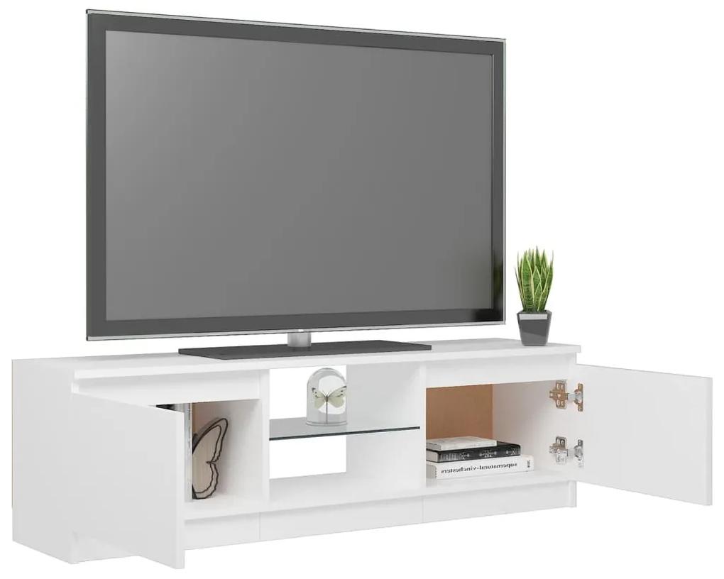 Έπιπλο Τηλεόρασης με LED Λευκό 120 x 30 x 35,5 εκ. - Λευκό