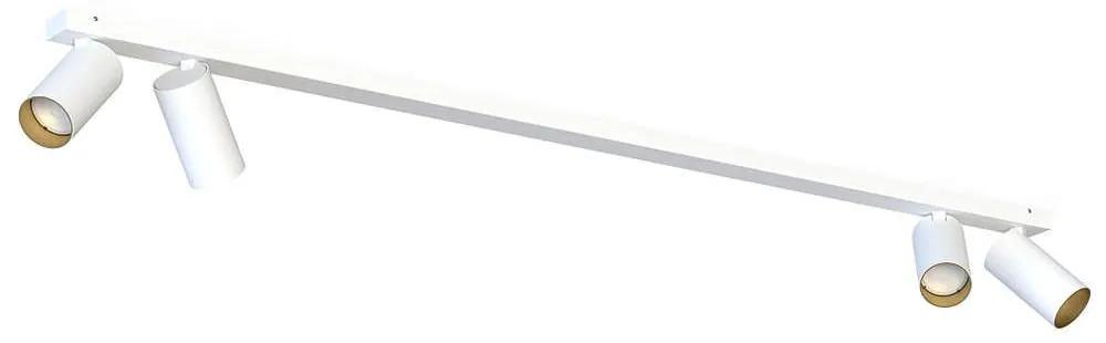 Φωτιστικό Οροφής - Σποτ Mono 7776 4xGU10 10W White-Gold Nowodvorski Μέταλλο,Πλαστικό