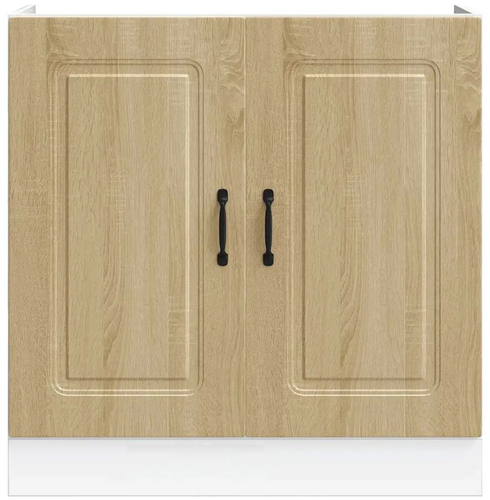 vidaXL Ντουλάπι βάσης νεροχύτη Kalmar Sonoma Δρυς 80x46x81,5 εκ.