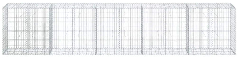 vidaXL Συρματοκιβώτιο με Κάλυμμα 500x50x100εκ. από Γαλβανισμένο Χάλυβα