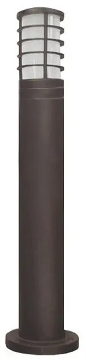 Adeleq Κολώνα Αλουμινίου Με Σκίαστρο Φ90mm H65cm Ντουί Ε27 Σκουριά 9-711381