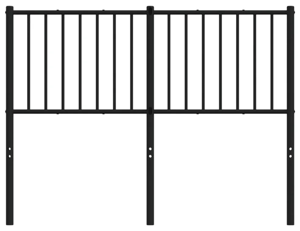 vidaXL Κεφαλάρι Μαύρο 120 εκ. Μεταλλικό