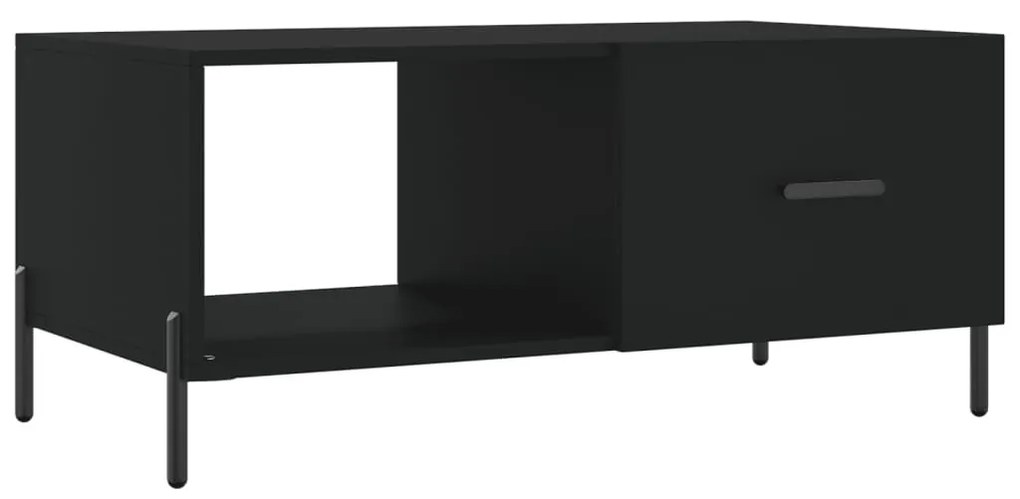 vidaXL Τραπεζάκι Σαλονιού Μαύρο 90x50x40 εκ. Επεξεργασμένο Ξύλο