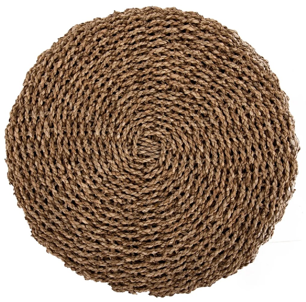 ΣΚΑΜΠΟ BEAM HM7826 ΞΥΛΟ ΤΕΑΚ ΚΑΙ SEAGRASS ΣΕ ΦΥΣΙΚΟ &amp; ΓΚΡΙ Φ43x45Yεκ.