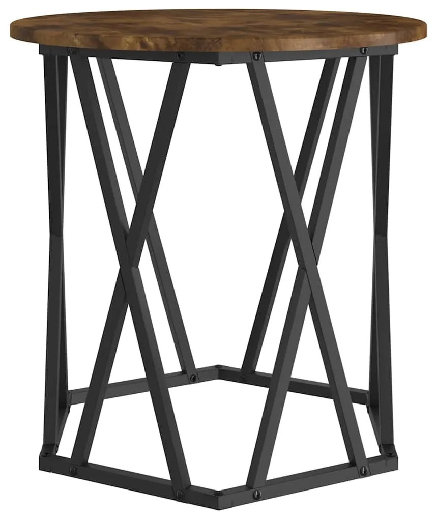 vidaXL Τραπεζάκι σαλονιού 2 pcs Καπνιστή δρυς 50 x 50 x 50 cm