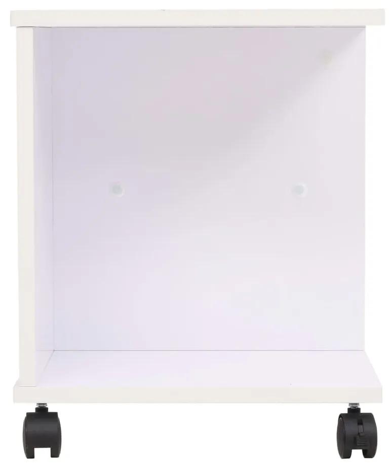 vidaXL Ραφιέρα με Ρόδες Λευκό Χρώμα 50 x 35 x 42 εκ.