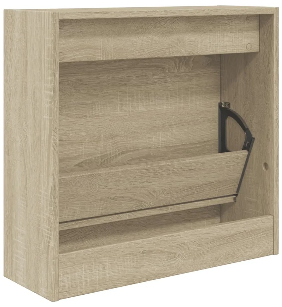 vidaXL Παπουτσοθήκη Sonoma Δρυς 60x21x57 εκ. από Επεξεργασμένο Ξύλο