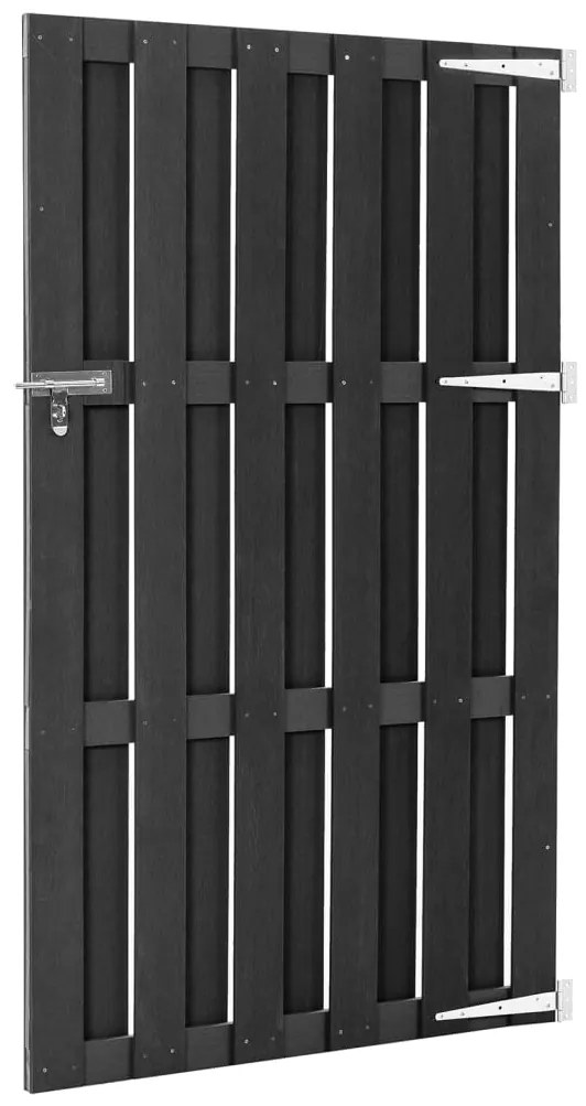 vidaXL Πόρτα Φράχτη Γκρι 100 x 180 εκ. από WPC