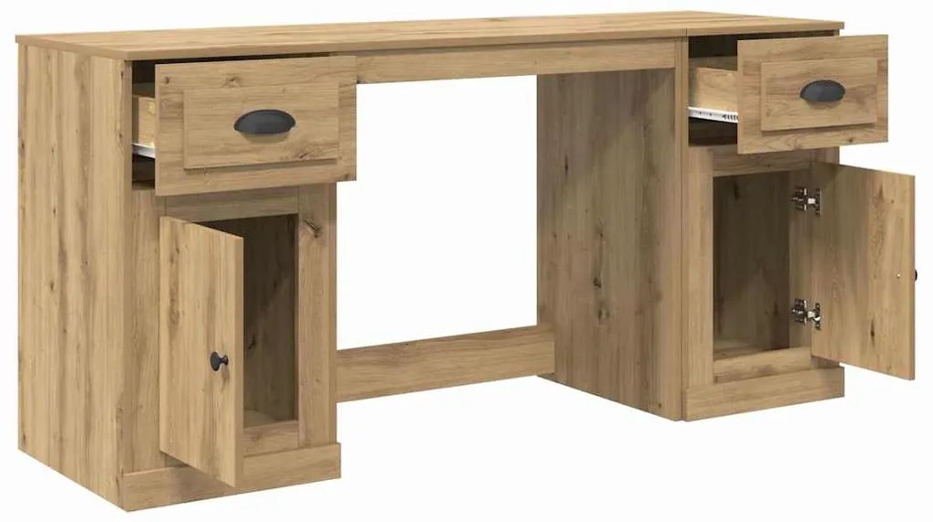 vidaXL Γραφείο με Ντουλάπι με συρτάρι Artisan Oak 154,5 x 50 x 75 εκ
