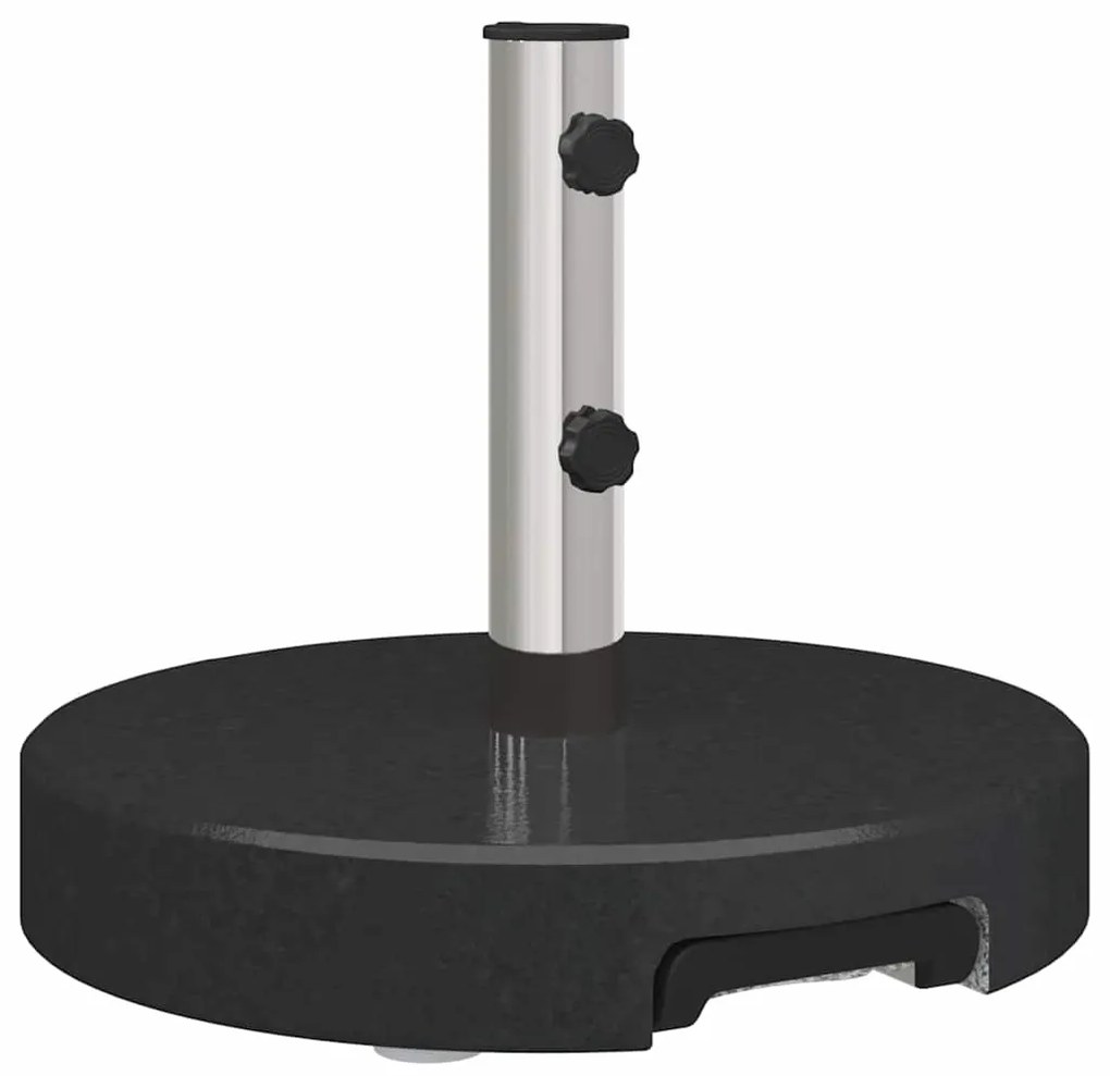 vidaXL Βάση ομπρέλας Μαύρο 45 x 45 x 37.5 εκ. Γρανίτης
