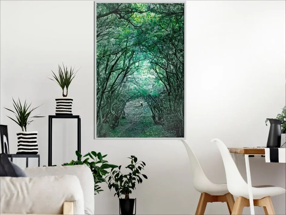 Αφίσα - Tree Tunnel - 20x30 - Χρυσό - Χωρίς πασπαρτού