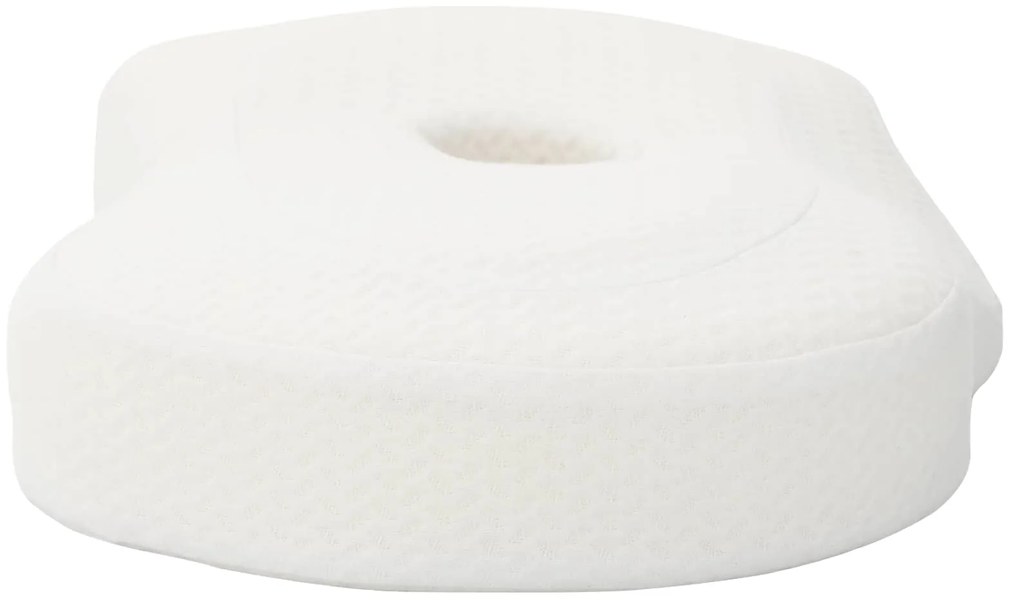 vidaXL Μαξιλάρι με μαξιλάρι Λευκό 55 x 36 x 10 εκ. Πολυεστέρας