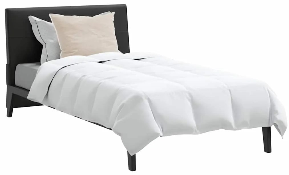 vidaXL Καλοκαιρινό Παπλωματοθήκη με μαξιλάρι 2 pcs Λευκό Φτέρος