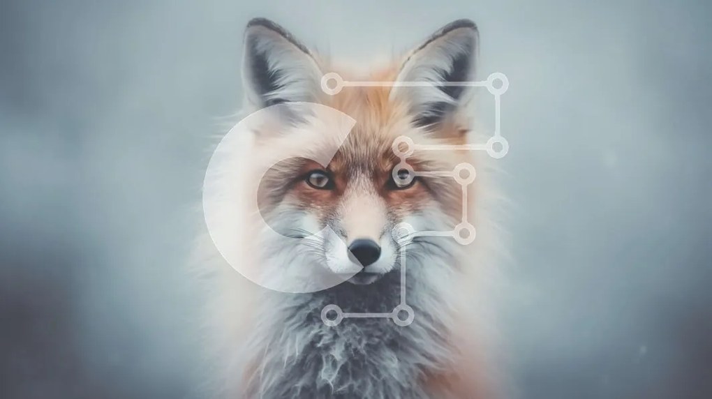 Σετ των 2 Intra Συλλεκτικό Ξύλινο Παζλ Plywood  4mm - Κοντινή εικόνα της Red Fox με ορθάνοιχτα μάτια Σε Ξύλινο Κουτί - Διαστάσεις: 10x10 cm – 25 κομμάτια