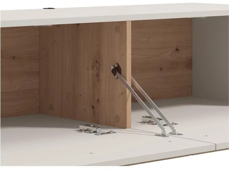 Έπιπλο τηλεόρασης ARLES 128 2K2V Cashmere - Artisan Oak 128x42x32εκ. 128x42x32 εκ.