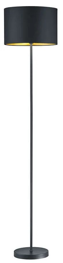 Φωτιστικό Δαπέδου Hostel 408200179 Ø35x160cm Gold Trio Lighting Metal, Fabric