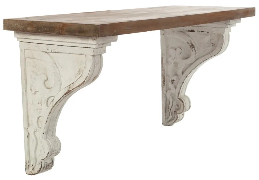 Artekko Magnus Ξύλινο Σκαλιστό Ράφι Τοίχου (100x35x50)cm Artekko 667-4027