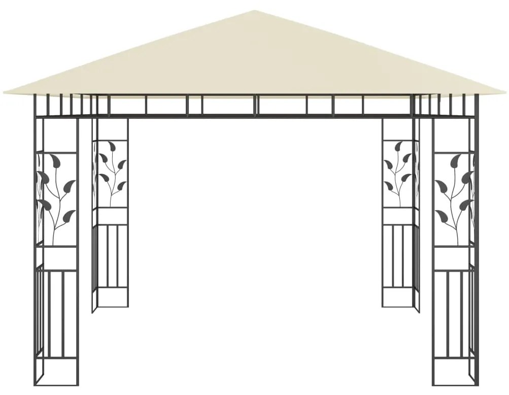 Κιόσκι με Αντικουνουπικό Δίχτυ Κρεμ 3x3x2,73 μ. 180 γρ./μ² - Κρεμ