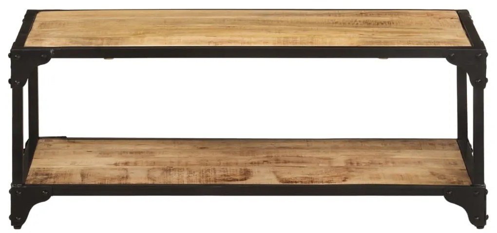 vidaXL Τραπεζάκι Σαλονιού 90 x 45 x 35εκ Μασίφ Ακατέργαστο Ξύλο Μάνγκο
